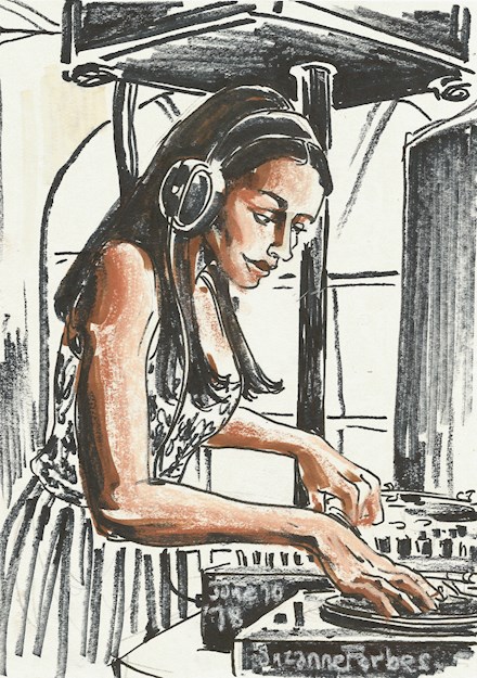 Roxie the dj by Suzanne Forbes